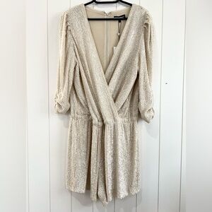 Generation Love NWT Allegra Sequin Romper size L Shell